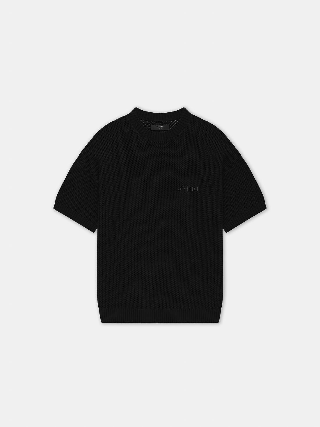 AMIRI CROCHET MESH TSHIRT - Black