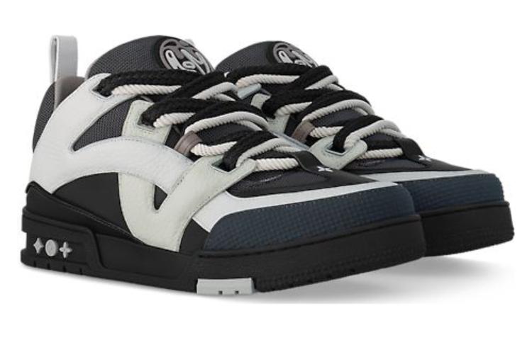 LOUIS VUITTON LV Skate Sneakers 'Black White' 1ABZ45 #