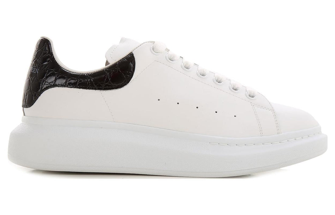 Alexander McQueen Oversized Sneaker 'Black Crocodile' 625162WHYB89061 #