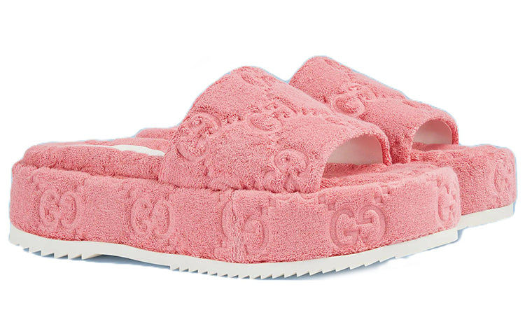 (WMNS) Gucci GG Platform Sandal 'Wild Rose' 700599-U2O00-5815 #
