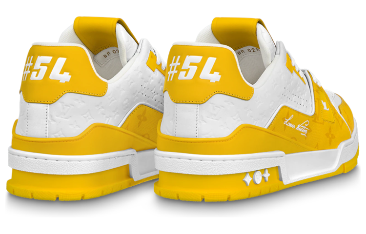 LOUIS VUITTON LV Trainers 'White Yellow' 1AANGL #
