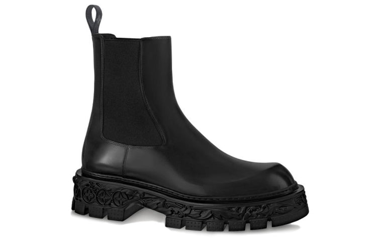LOUIS VUITTON Lv Baroque Chelsea Boots 'Black' 1AAHB9 #