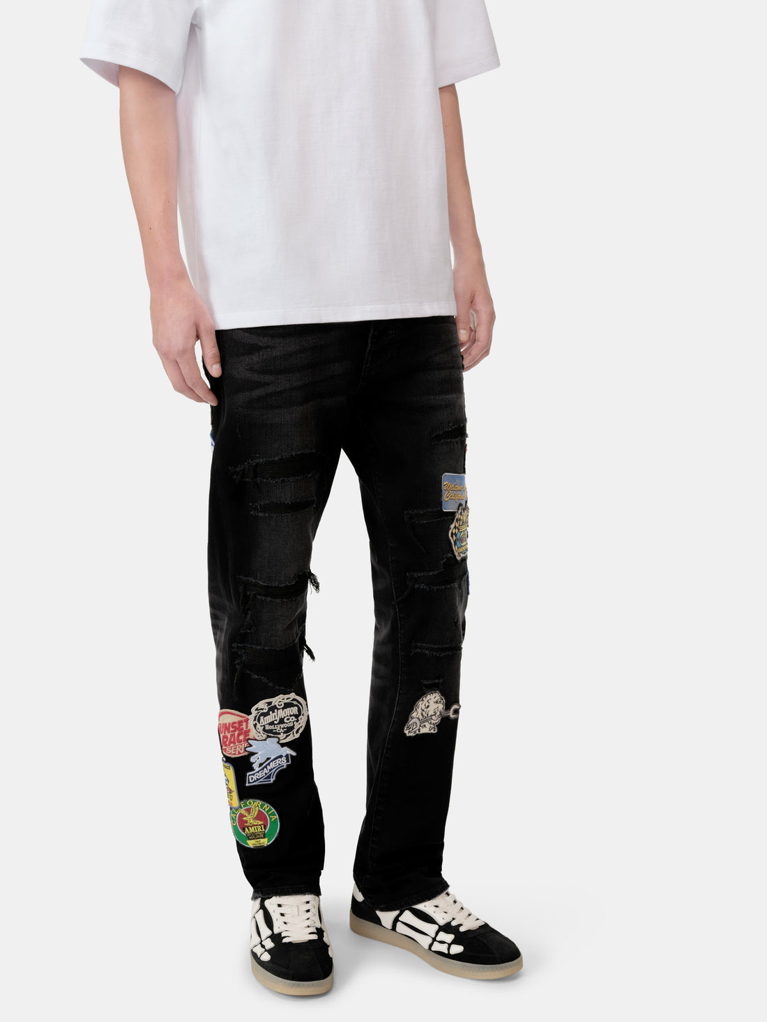 STATION PATCH REPAIR SLIM JEAN - Vintage Black