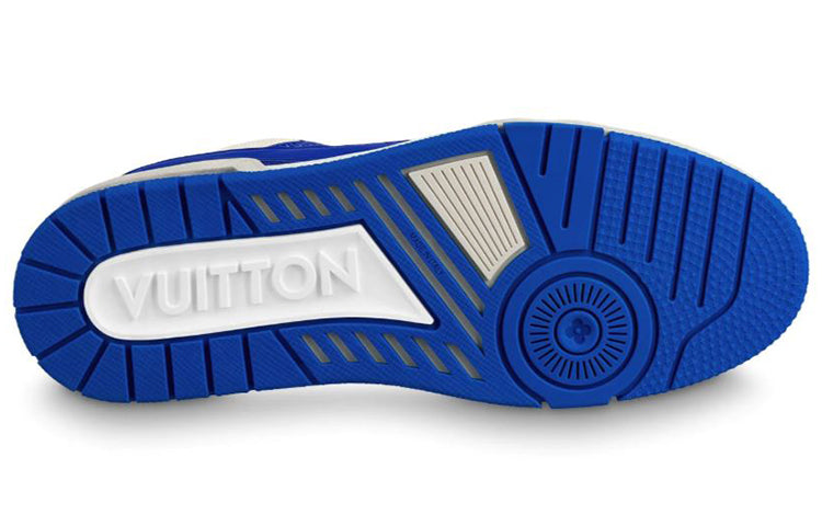 LOUIS VUITTON Trainer Sneakers 'White Blue' 1A813N #.