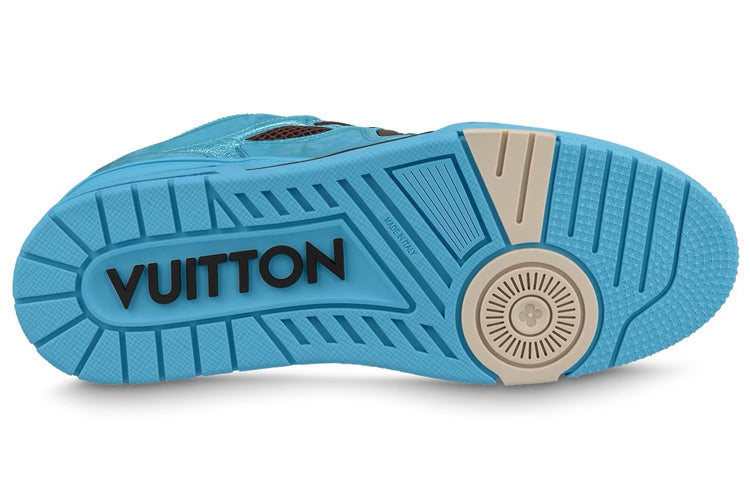 LOUIS VUITTON Skate Sneakers 'Blue Brown' 1ABMID #