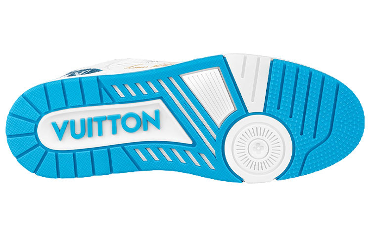 LOUIS VUITTON LV Trainer 'Monogram Denim Blue' 1A9ZI6 #