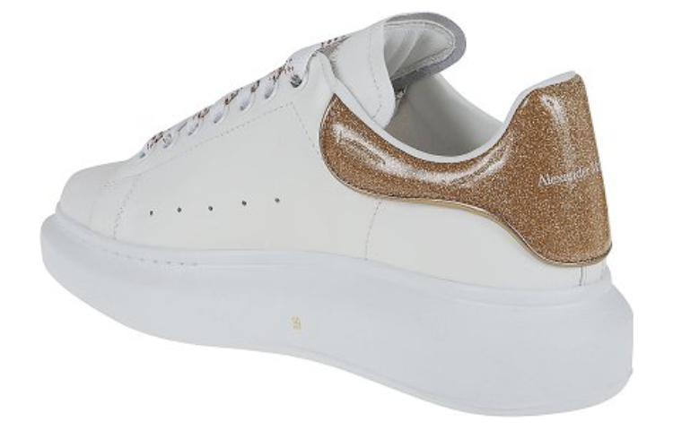 (WMNS) Alexander McQueen Oversize Sole Shoes 'White Gold' 718239WICGJ9053 #