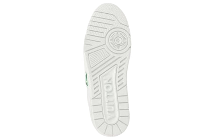 LOUIS VUITTON LV Trainer Sneakers 'White Green' 1AAGXF #