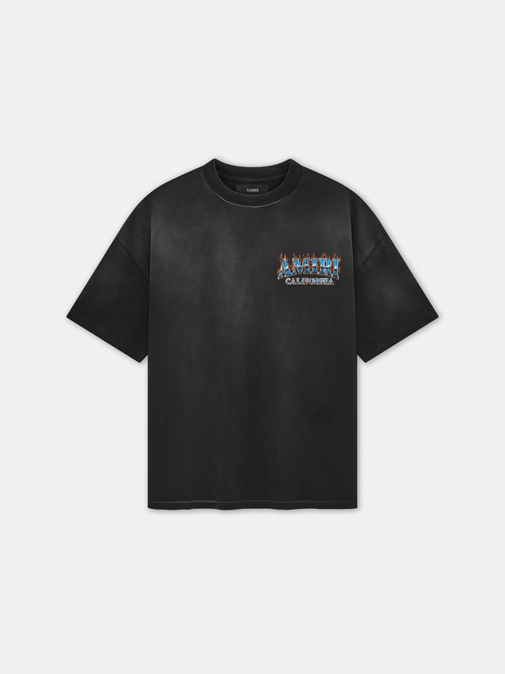 AMIRI SUNNY PLACE OVERSIZED TEE - Black