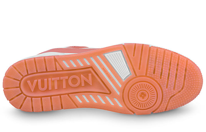 LOUIS VUITTON Trainer Sneakers 'Peach White' 1A8KC8 #.
