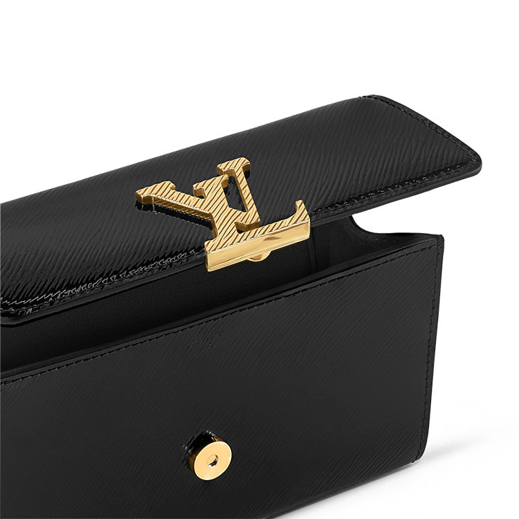 (WMNS) LOUIS VUITTON Pochette Louise Epi Leather Handbag 'Black' M23756 #
