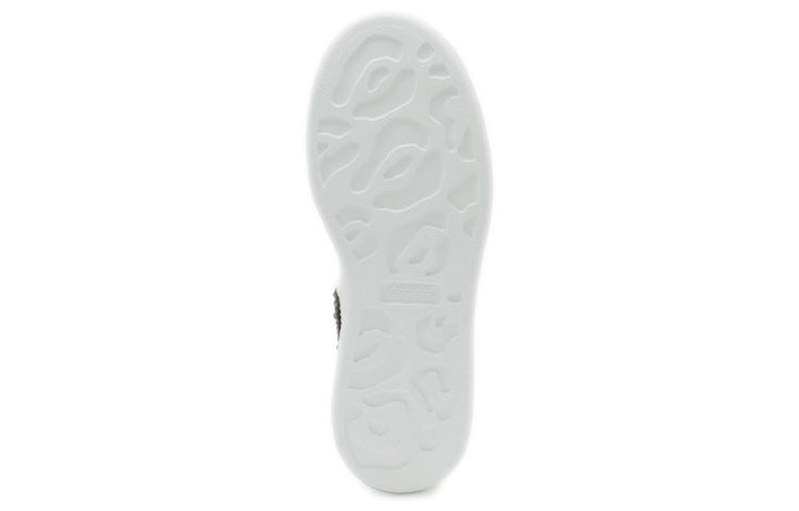 (WMNS) Alexander McQueen Oversized Sneaker 'White Jet Black Crystal' 666407WIA4Z9581 #