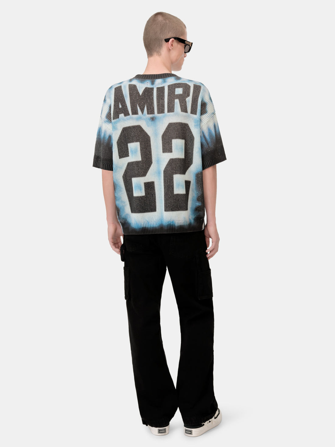 22 TIE DYE TEE - Ashley Blue
