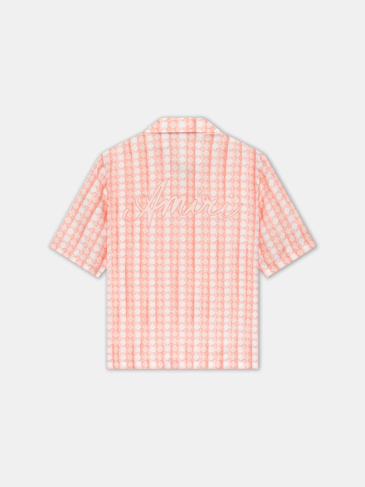 MA QUAD BOWLING SHIRT - Malibu Peach
