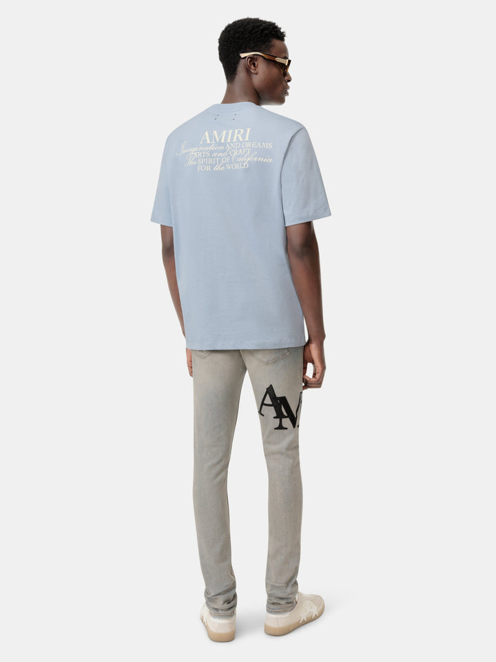 AMIRI SPIRIT TEE - Ashley Blue