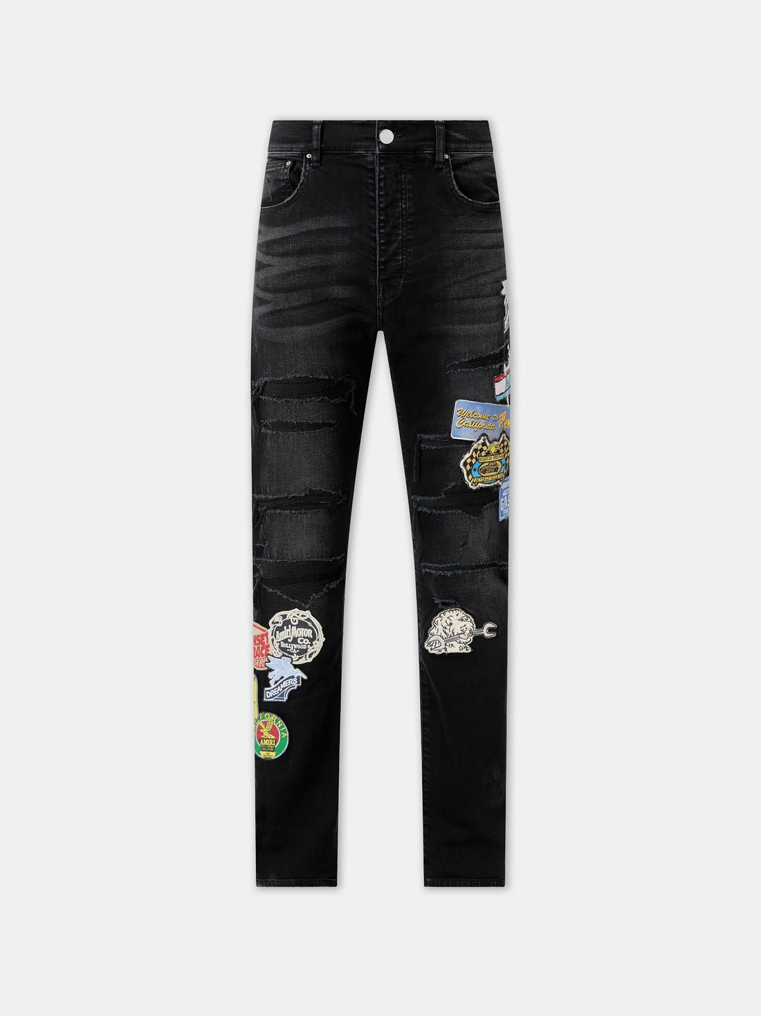 STATION PATCH REPAIR SLIM JEAN - Vintage Black