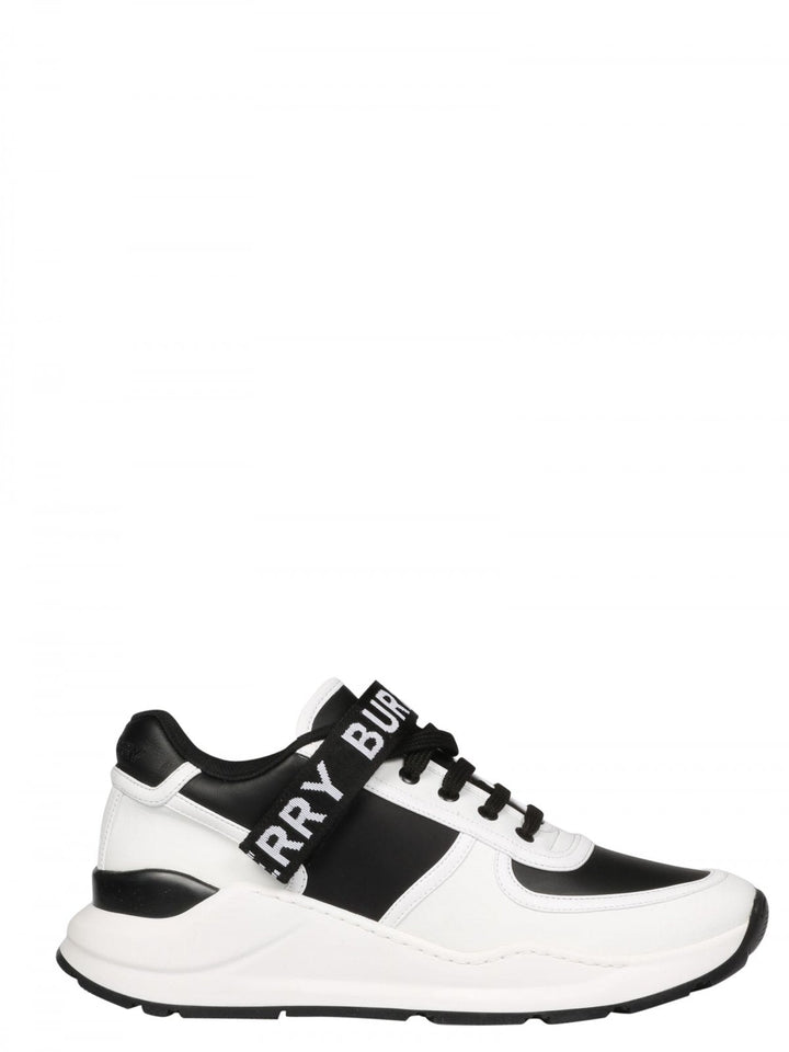 Burberry Men's Check Canvas & Leather Sneakers