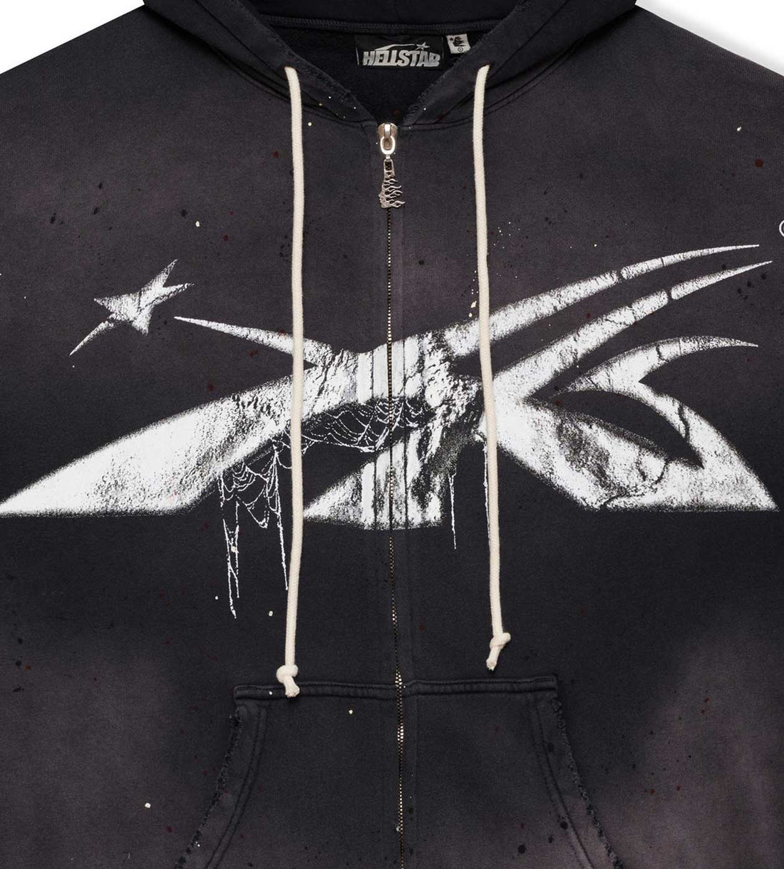 Hellstar Halloween Sport Logo Zip Hoodie Black