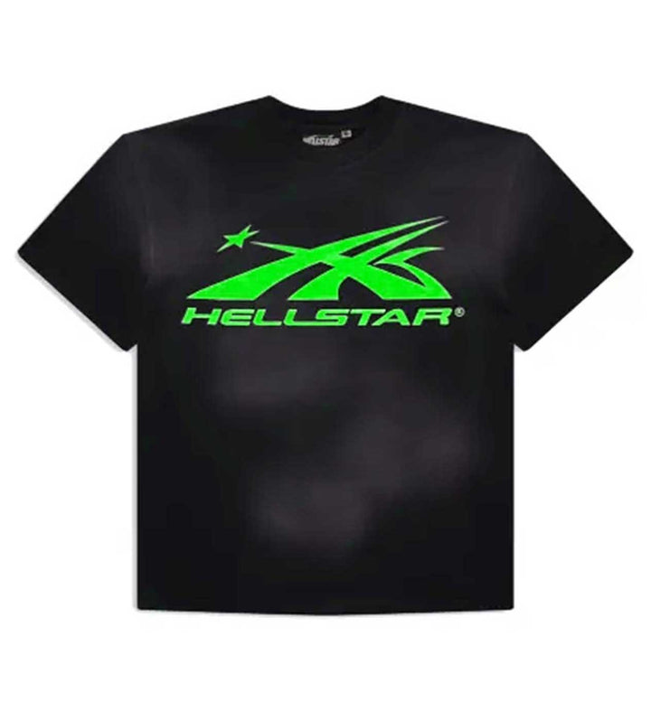 Hellstar Sport Logo Gel Tee Black/Green