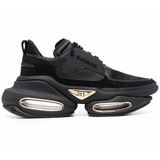 BALMAIN - BBOLD LEATHER SNEAKERS