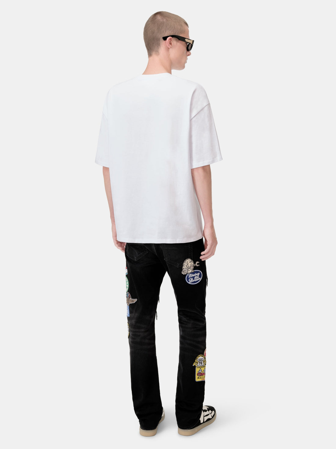 STATION PATCH REPAIR SLIM JEAN - Vintage Black