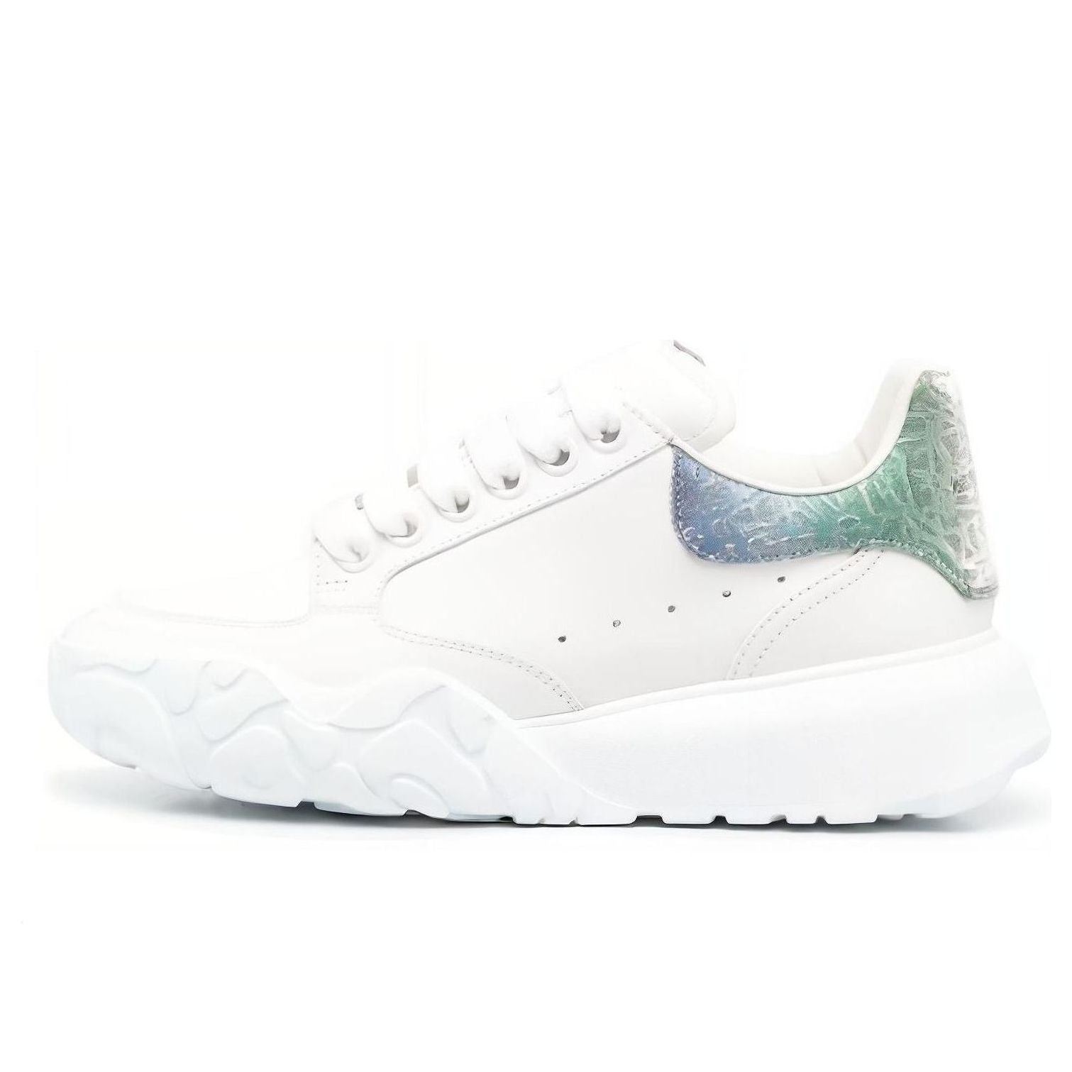 (WMNS) Alexander McQueen Court Sneakers 'White Multi' 733025WID619487 #