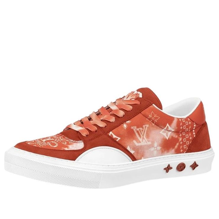 LOUIS VUITTON Ollie Sneakers 'Orange Tie Dye Style Monogram' 1AA7MZ #