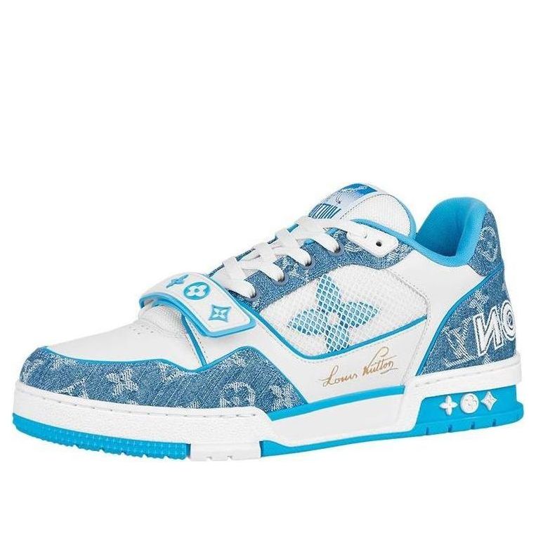 LOUIS VUITTON LV Trainer 'Monogram Denim Blue' 1A9ZI6 #