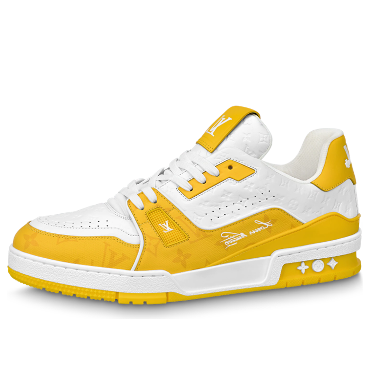 LOUIS VUITTON LV Trainers 'White Yellow' 1AANGL #