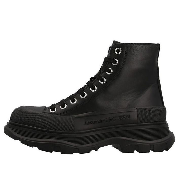Alexander McQueen Chunky High-top Sneakers 'Black' 702041WHZ621081 #