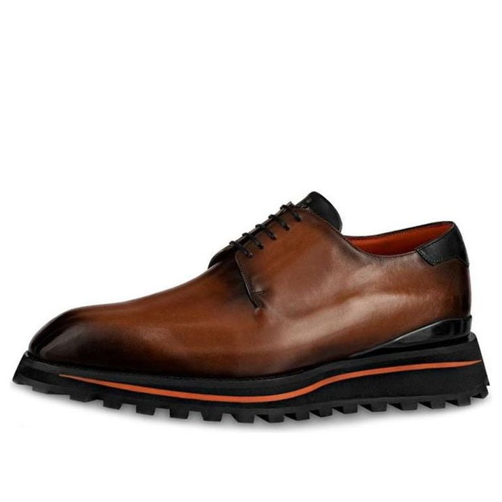 LOUIS VUITTON Derby Goncourt Shoes 'Cognac' 1A5Y5B #